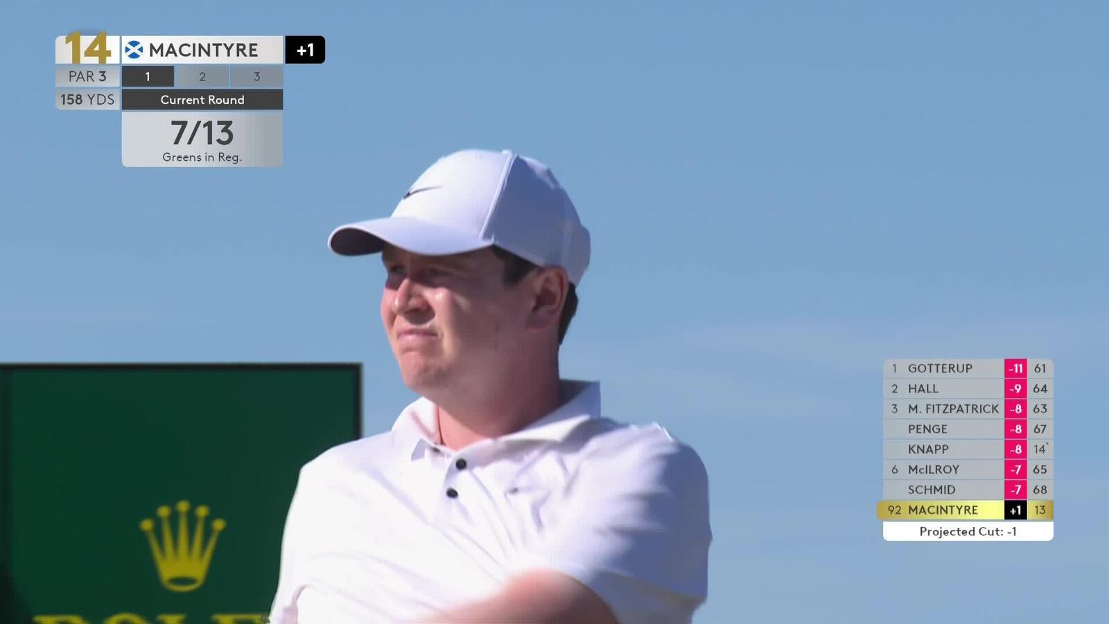 Robert MacIntyre's excellent tee shot leads to birdie at Genesis Scottish Open