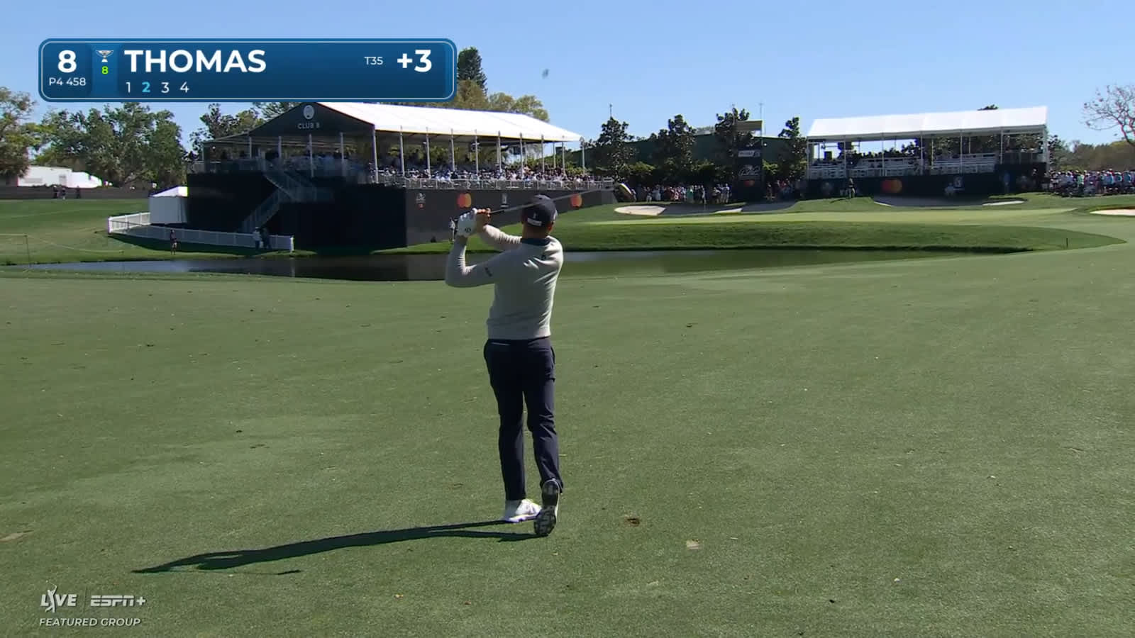 Justin Thomas dials in approach to set up birdie at Arnold Palmer
