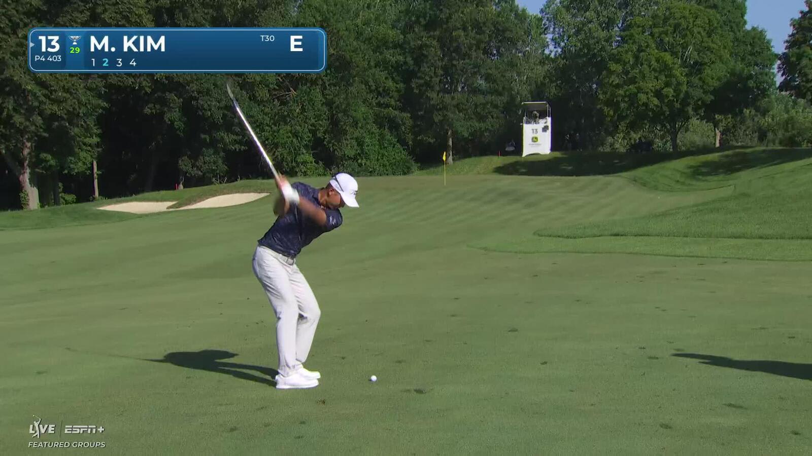 Michael Kim makes birdie on No. 13 at John Deere