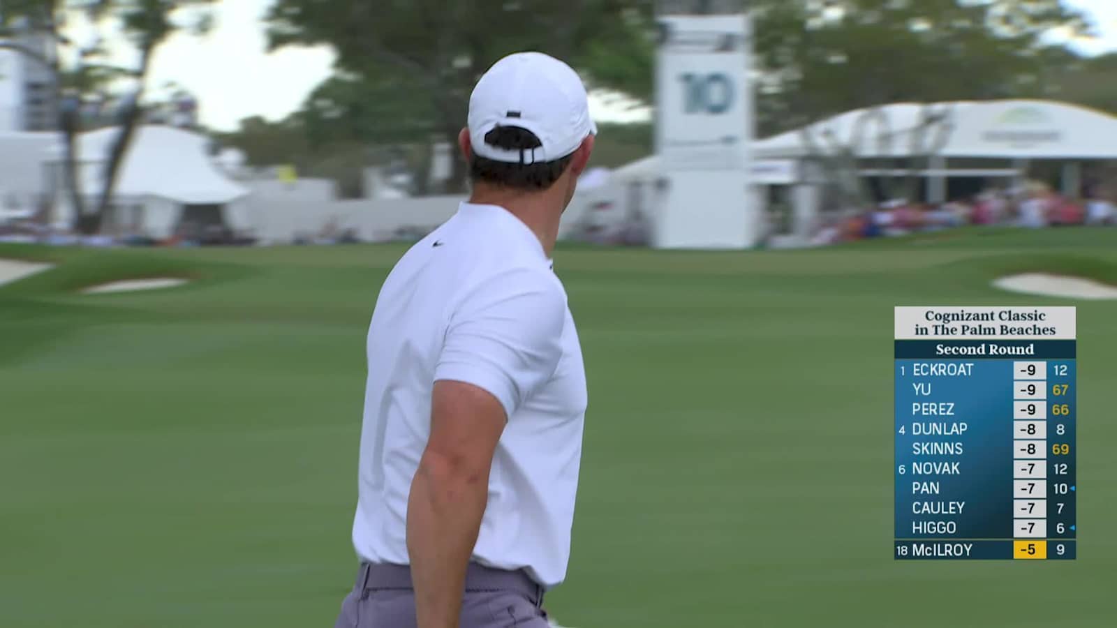 Rory McIlroy makes a tap-in birdie at Cognizant Classic