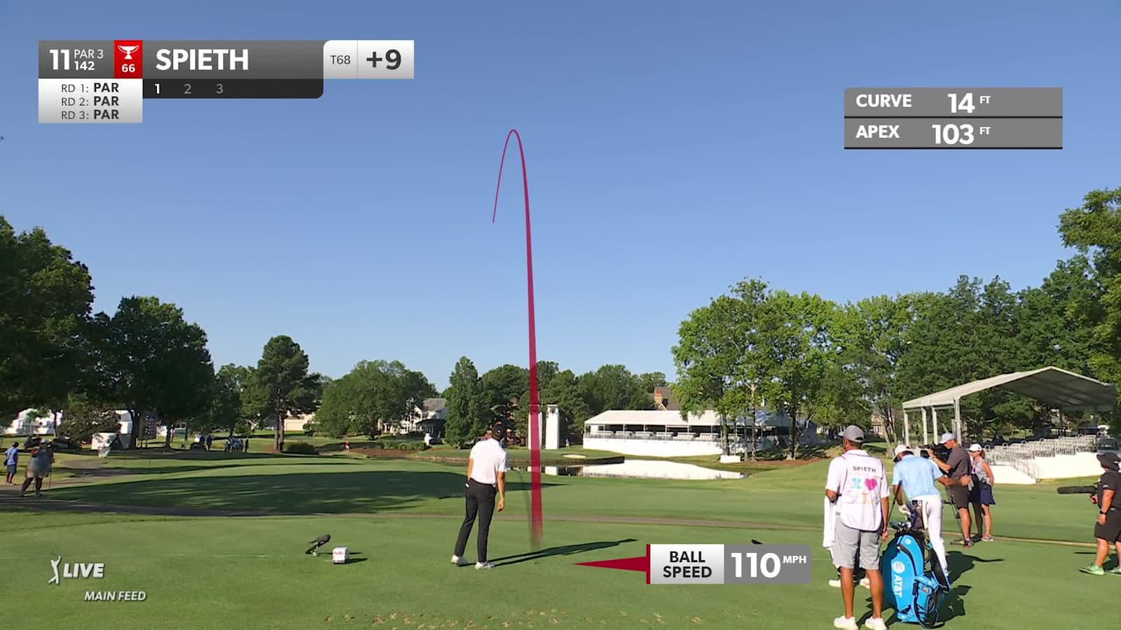 Jordan Spieth makes birdie at FedEx St. Jude