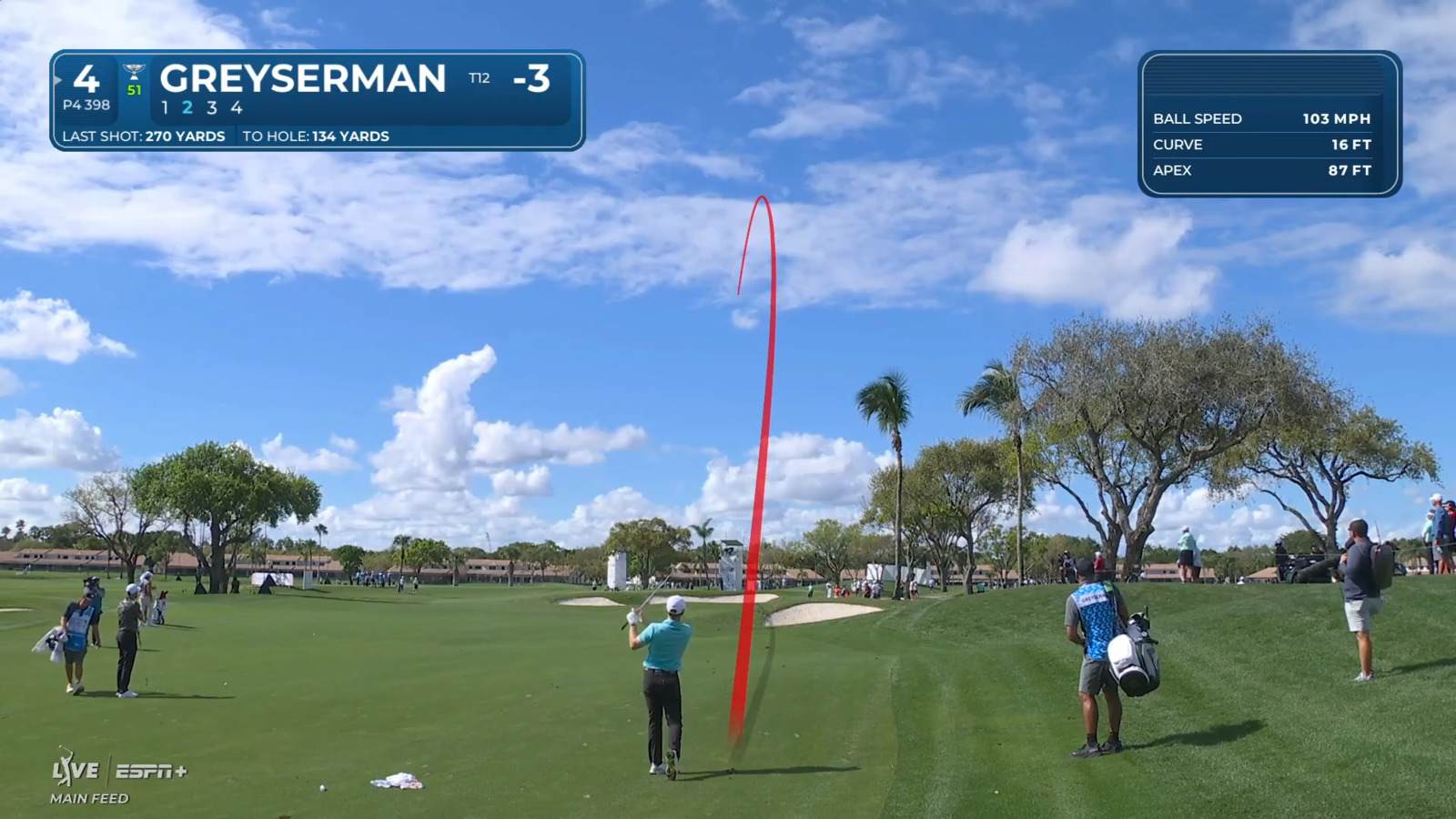 Max Greyserman draws in approach shot leading to birdie at Cognizant Classic