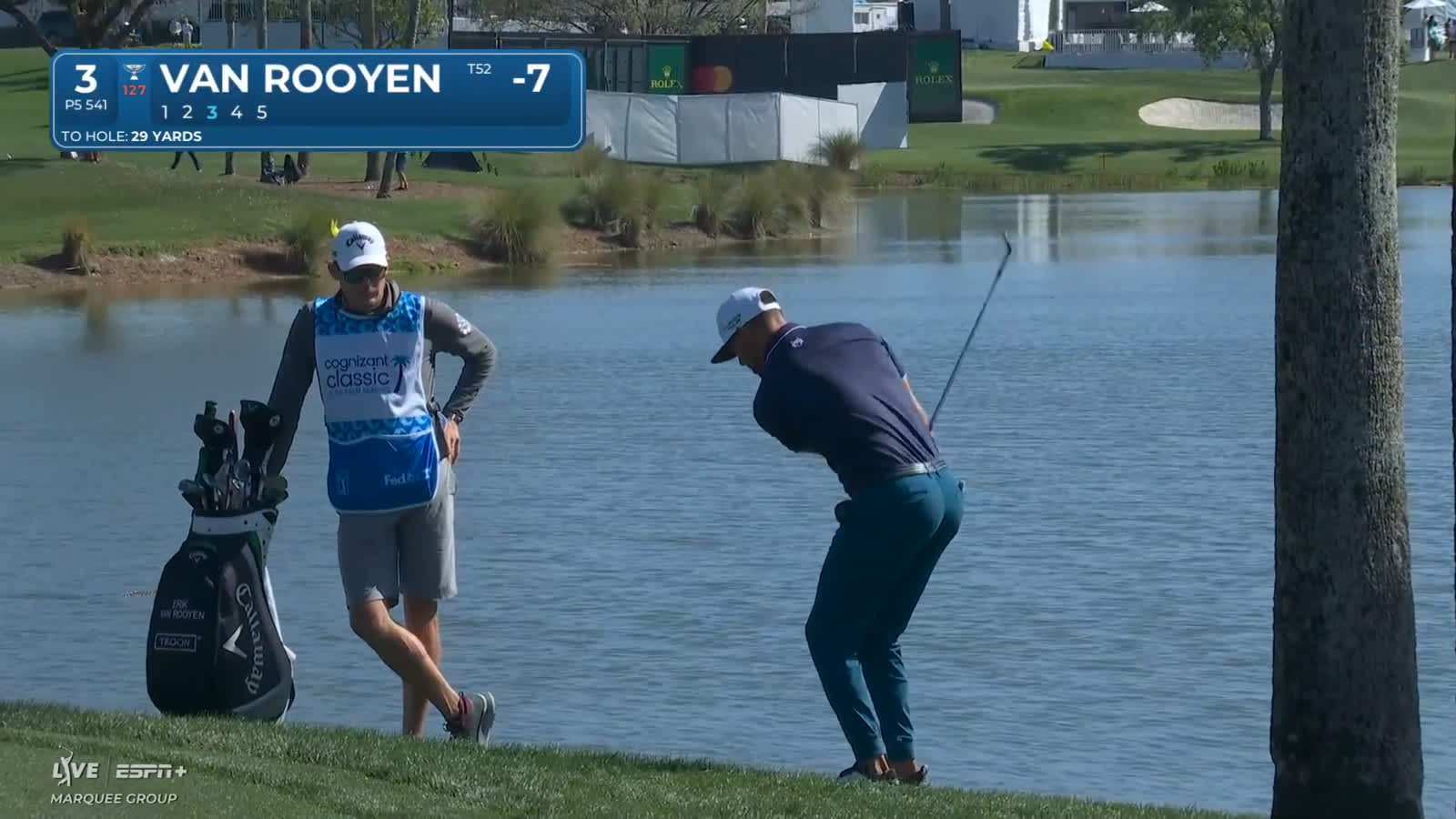 Erik van Rooyen holes out from rough for eagle at Cognizant Classic