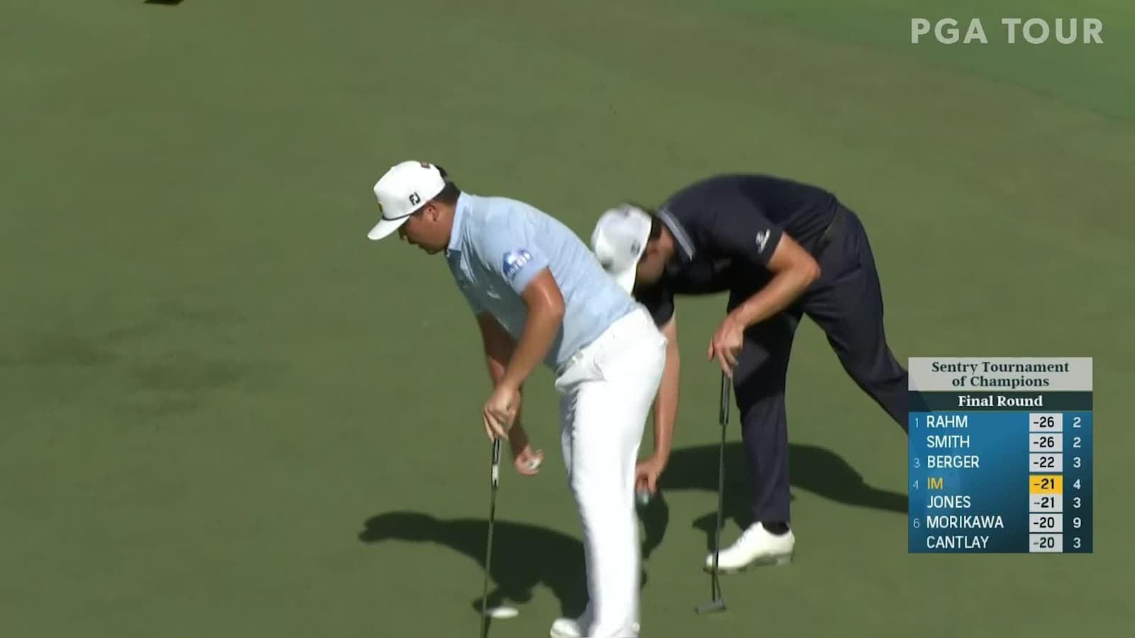 Sungjae Im sinsk birdie putt at Sentry