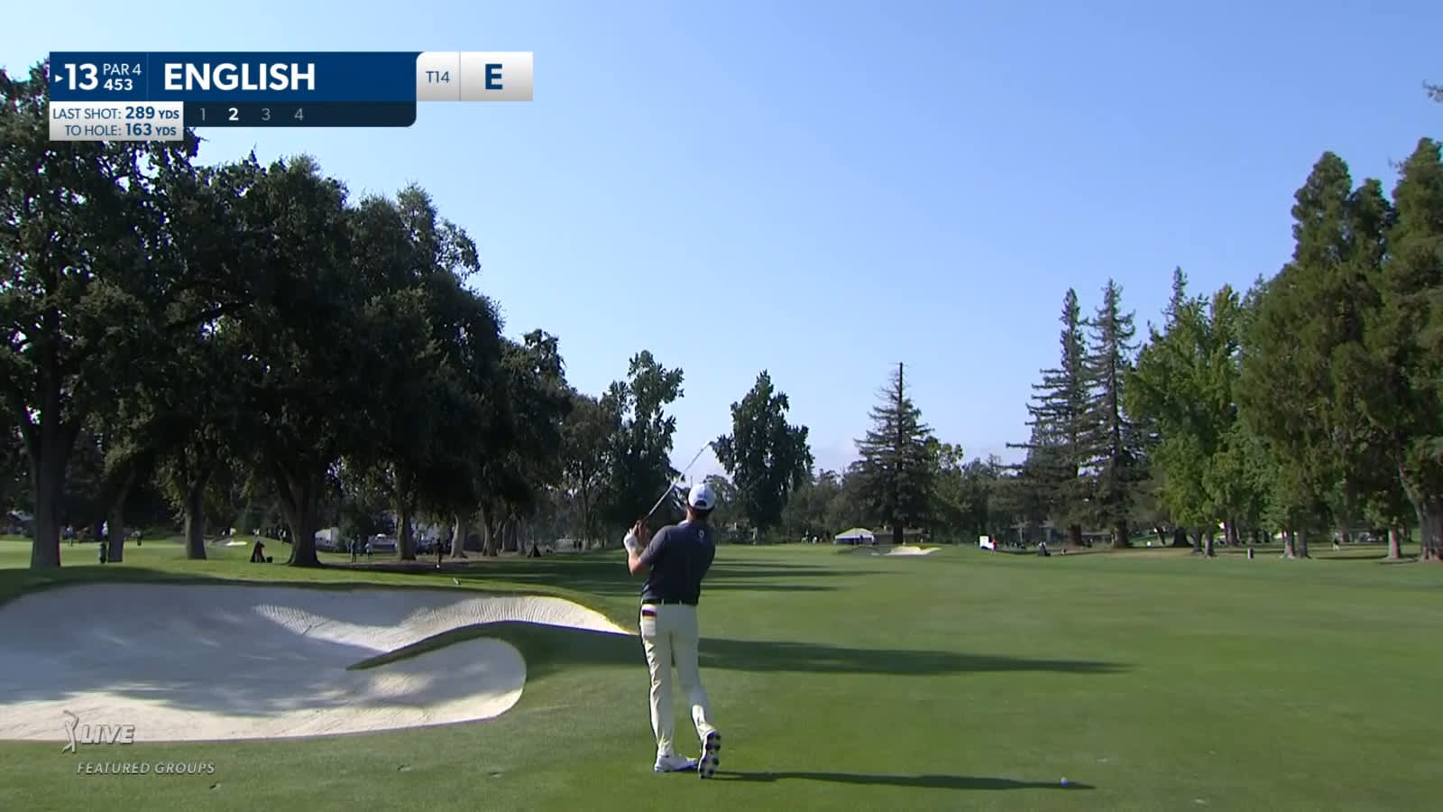 Harris English sticks approach to set up birdie at Fortinet Champ
