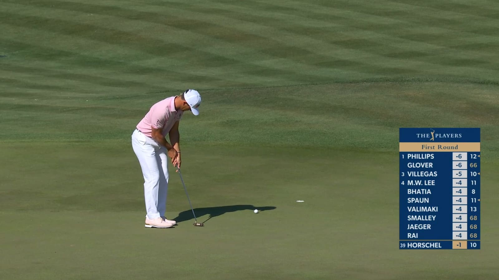 Billy Horschel makes birdie putt at THE PLAYERS