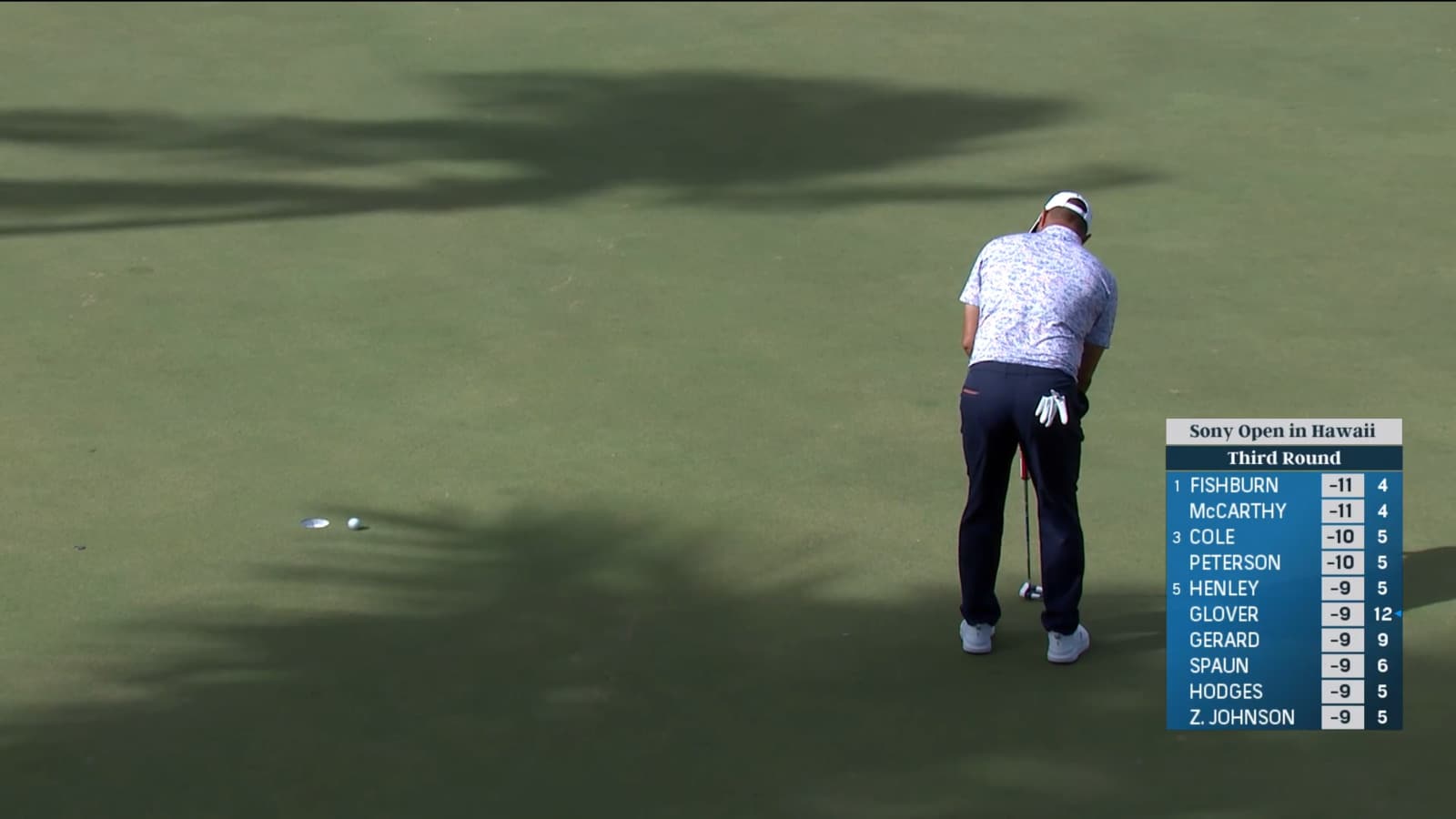 Gary Woodland puts away birdie putt at Sony Open