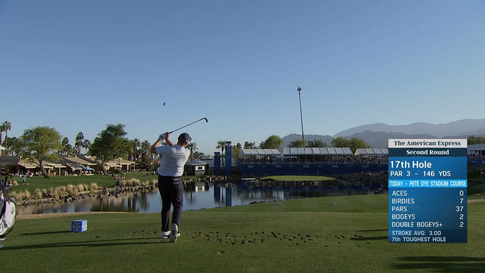 Sepp Straka's nice tee shot sets up birdie at The American Express