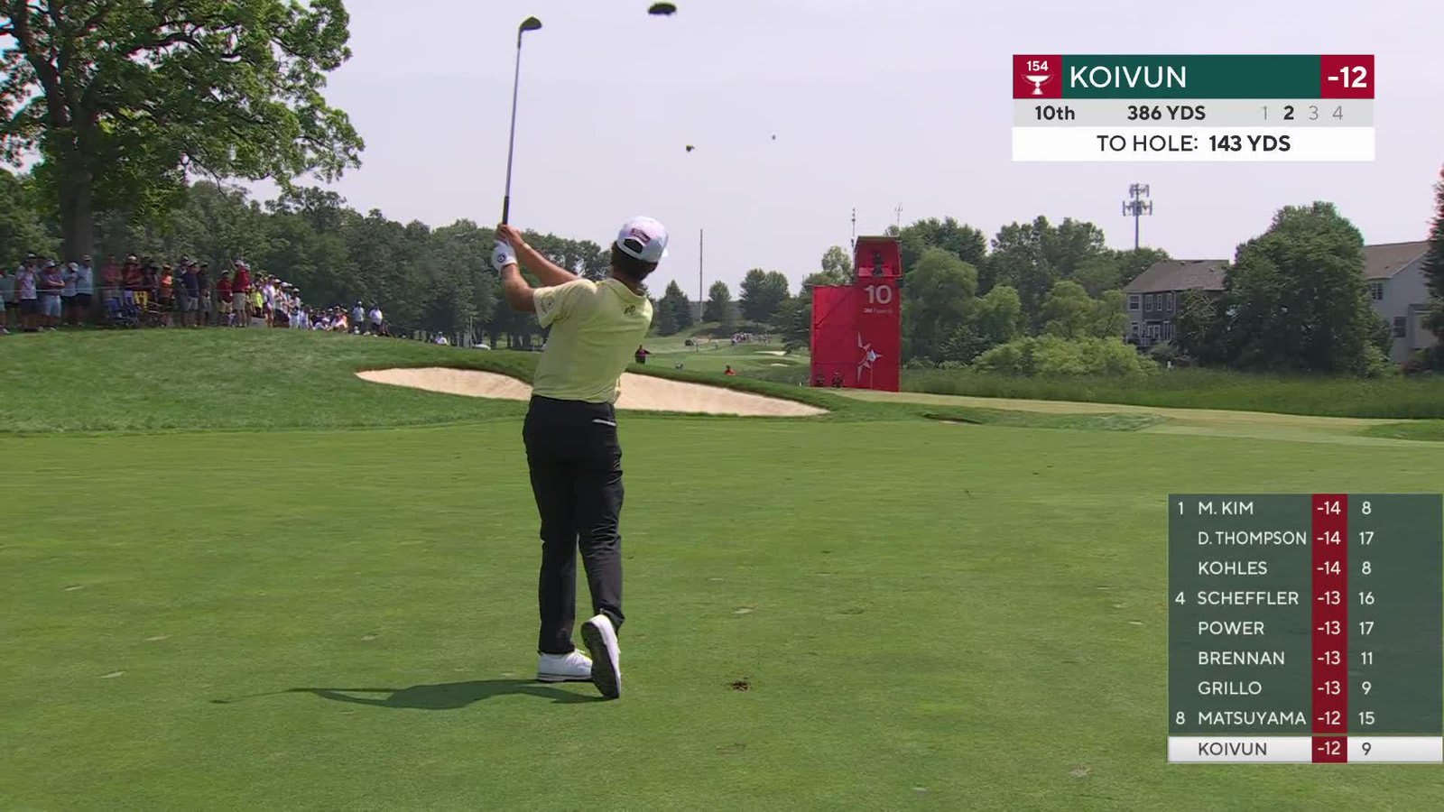 Jackson Koivun gets up-and-down from 142 yards for birdie on No. 10 at 3M Open