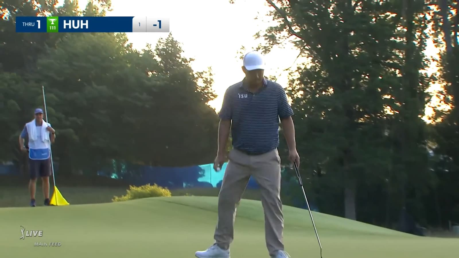 John Huh opens with birdie at Wyndham