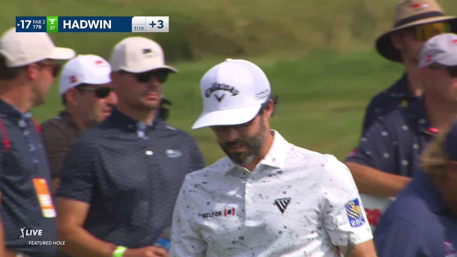 Adam Hadwin sinks a 29-foot birdie putt at 3M Open