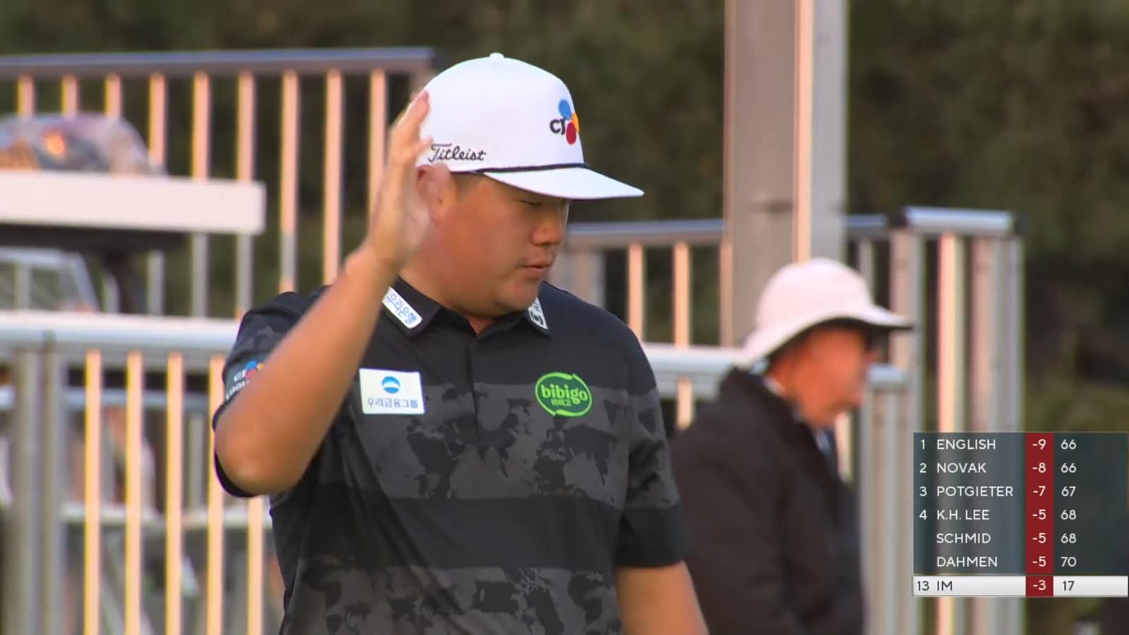Sungjae Im makes third consecutive birdie on No. 18 at Farmers