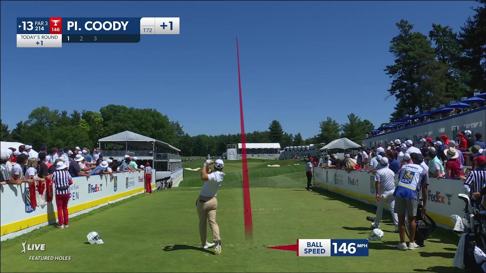 Pierceson Coody sticks green to set up birdie at RBC Canadian