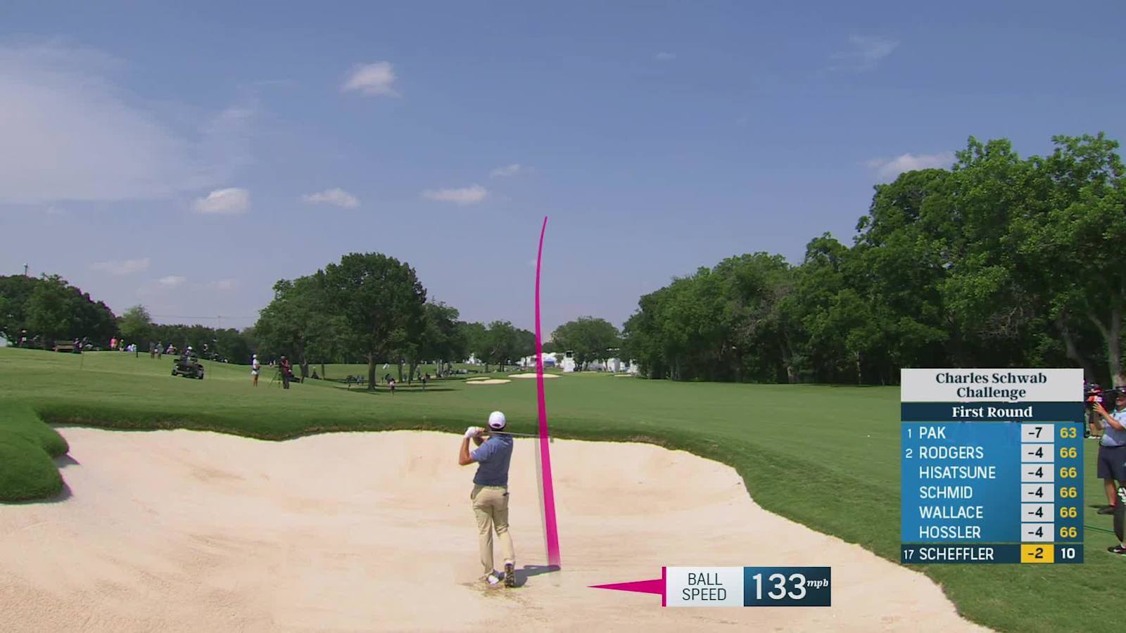 Scottie Scheffler makes birdie on No. 11 at Charles Schwab