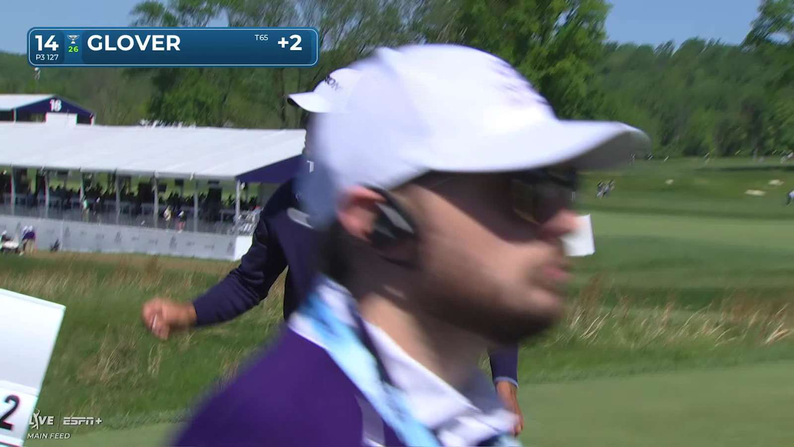 Lucas Glover makes birdie on No. 14 at Truist Championship