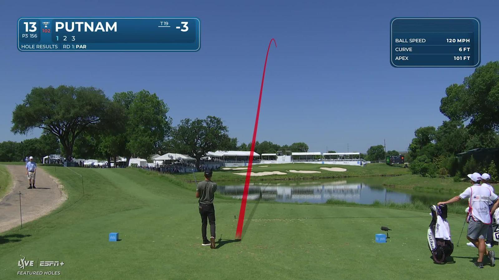 Andrew Putnam makes birdie on No. 13 at Charles Schwab