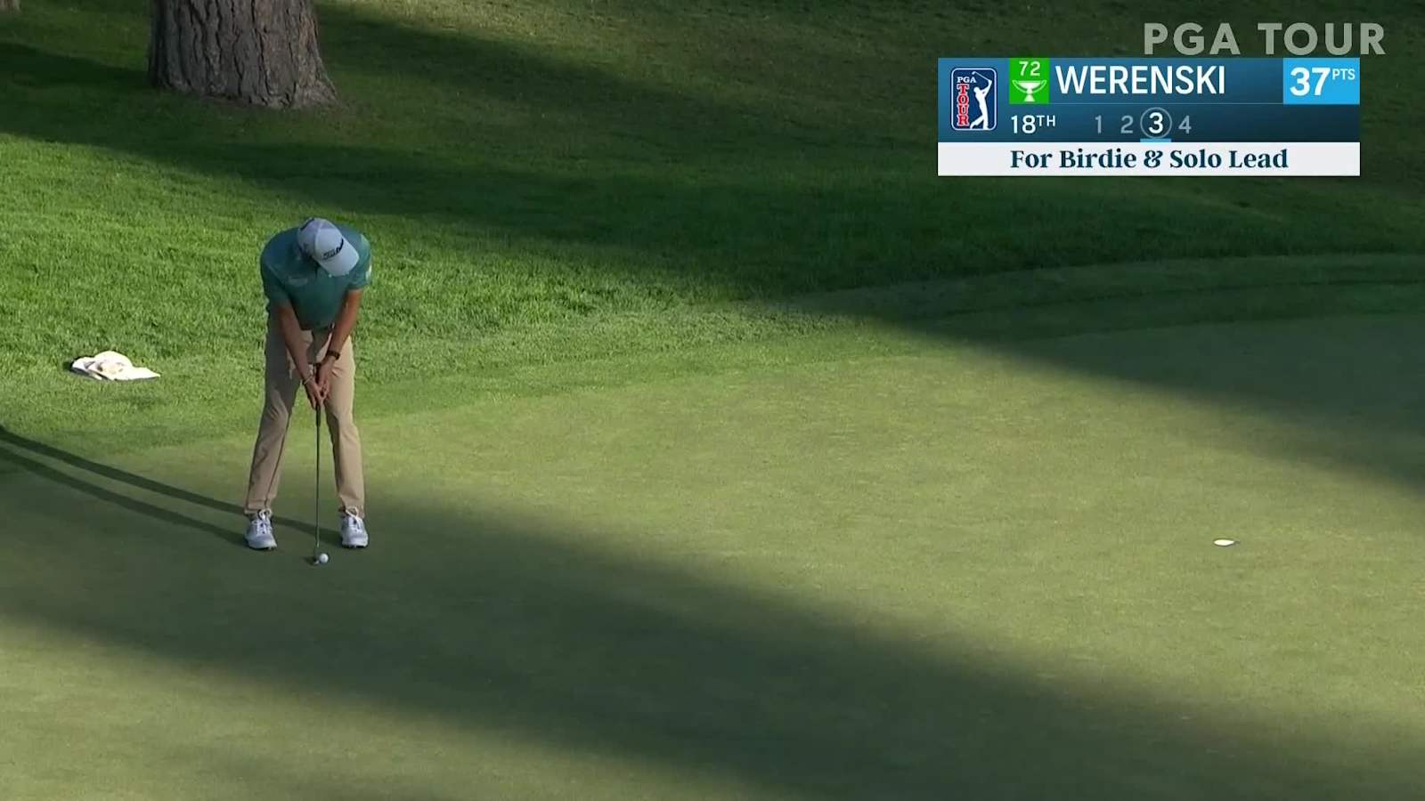 Richy Werenski makes birdie on No. 18 in Round 4 at Barracuda