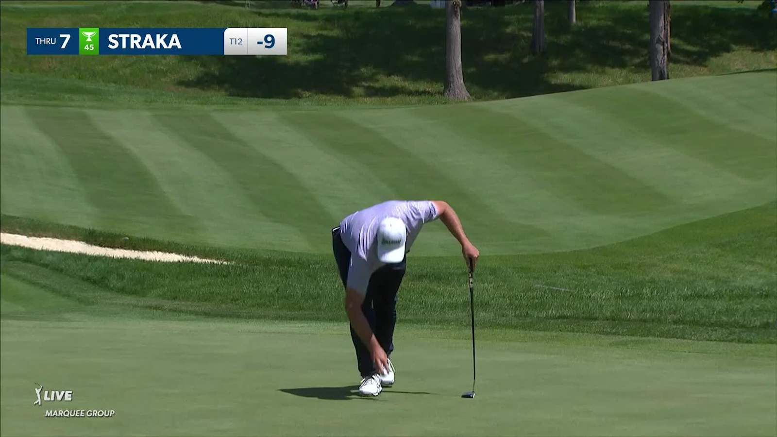 Sepp Straka's tee shot below the hole and birdie at John Deere
