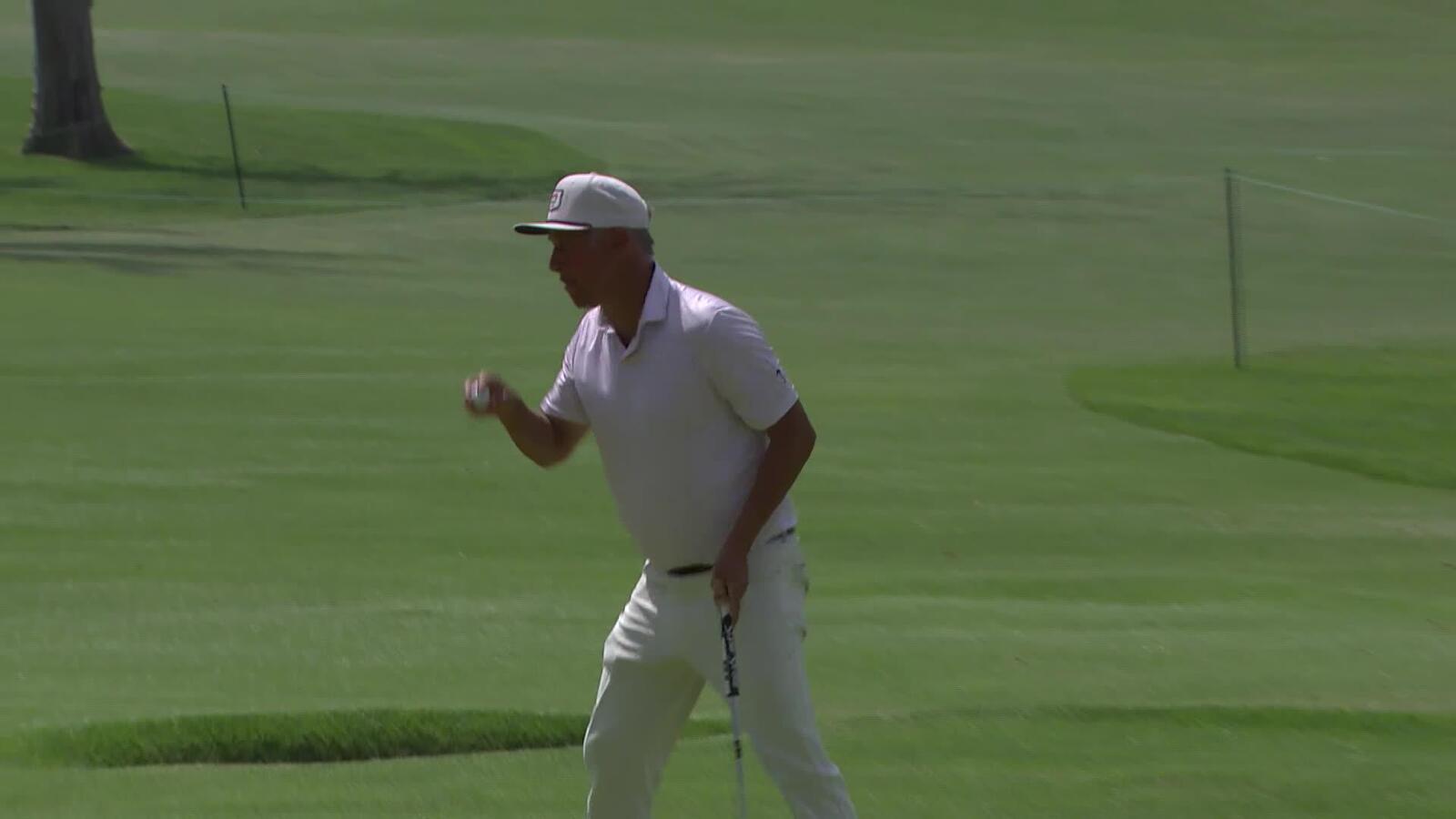 Freddie Jacobson makes birdie on No. 7 at Hoag Classic