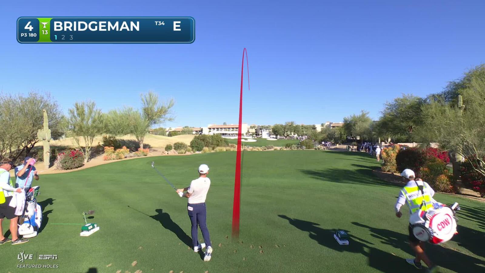 Jacob Bridgeman hits 181-yard tee shot to 5 feet, makes birdie on No. 4 at WM Phoenix Open