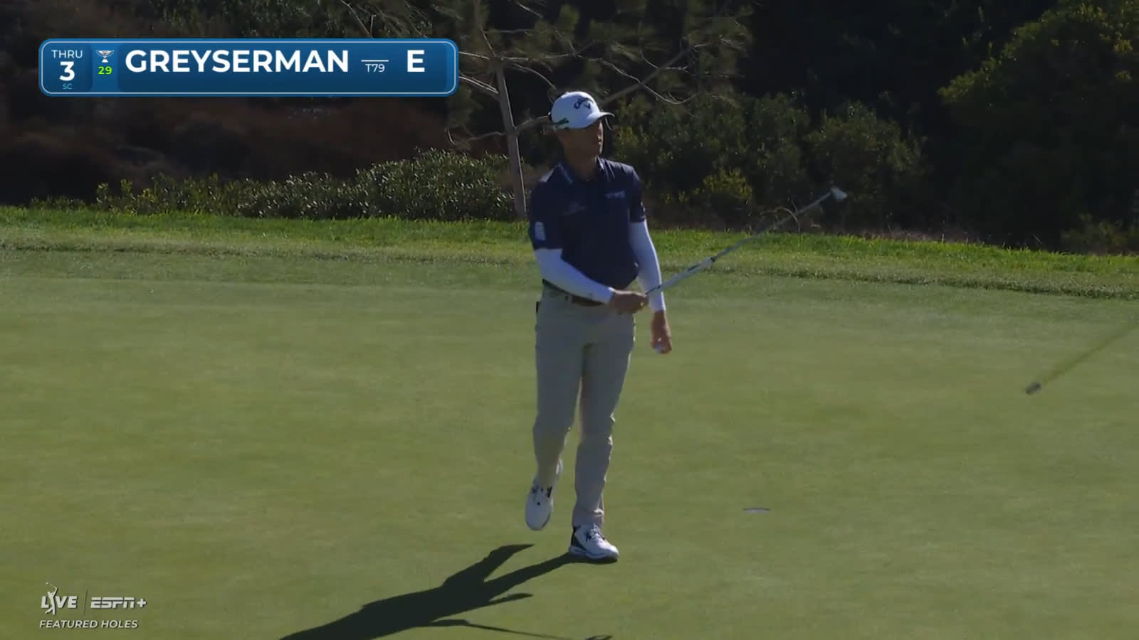 Max Greyserman's tee shot to 1 foot yields tap-in birdie at Farmers