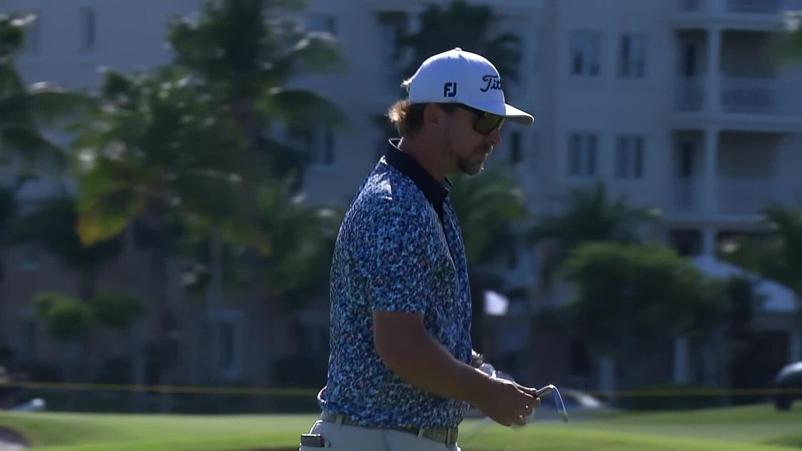 Roger Sloan makes birdie on No. 10 at Bahamas Classic Atlantis