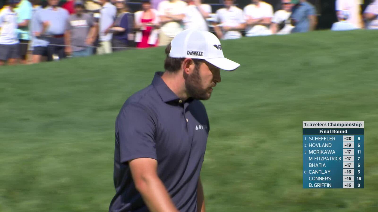 Patrick Cantlay reaches par-5 No. 6 in two, makes birdie at Travelers