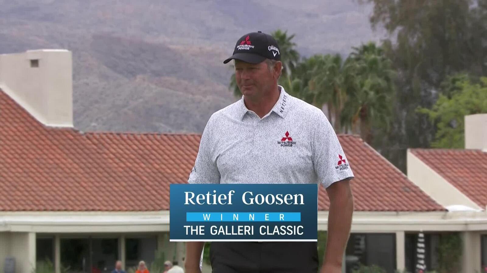 Retief Goosen pars the last to secure win at The Galleri