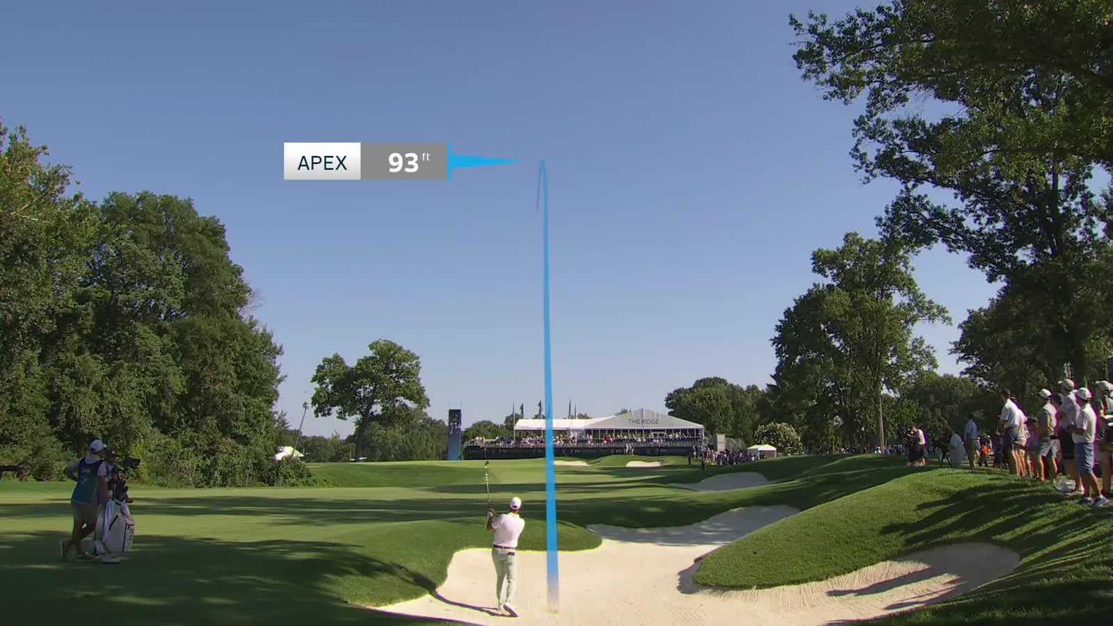 Wyndham Clark drains 21-foot birdie putt on No. 14 at BMW Championship