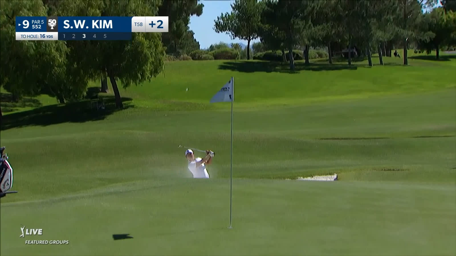 Si Woo Kim's bunker play leads to birdie at Shriners Children's Open