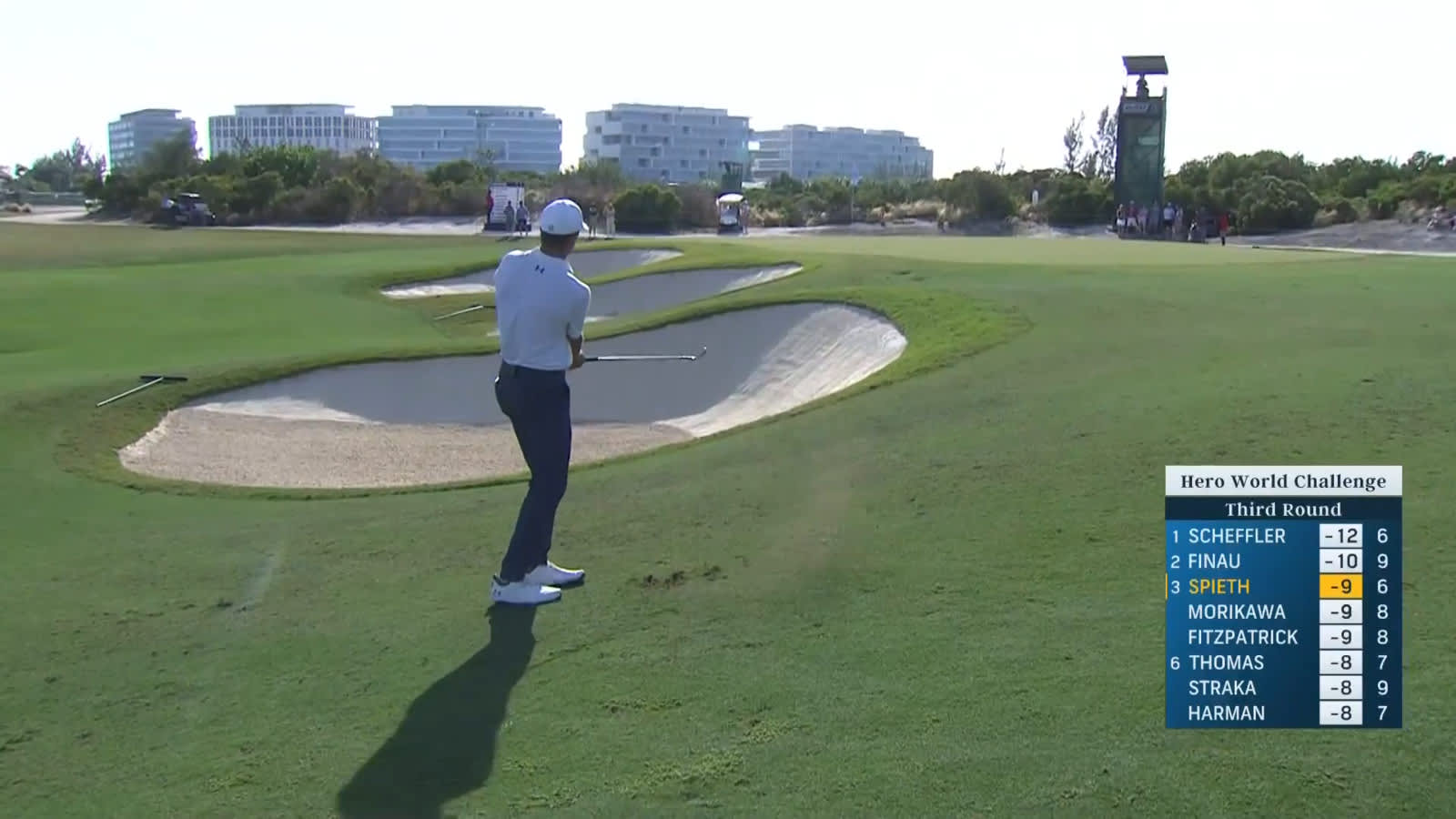 Jordan Spieth flips it close to set up birdie at Hero World Challenge