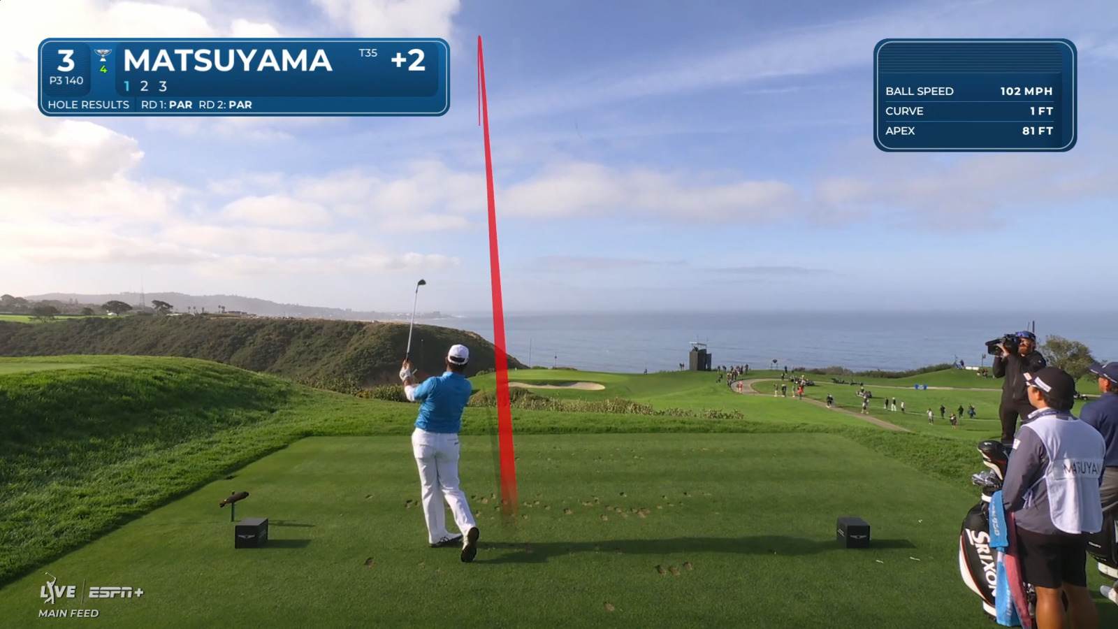 Hideki Matsuyama's pin-high tee shot leads to birdie at The Genesis