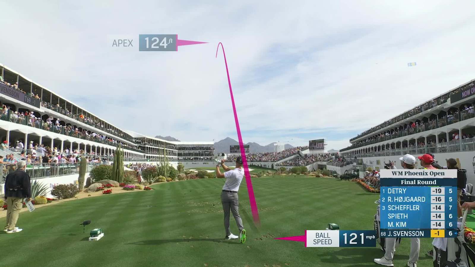 Jesper Svensson nearly aces No. 16 at WM Phoenix Open