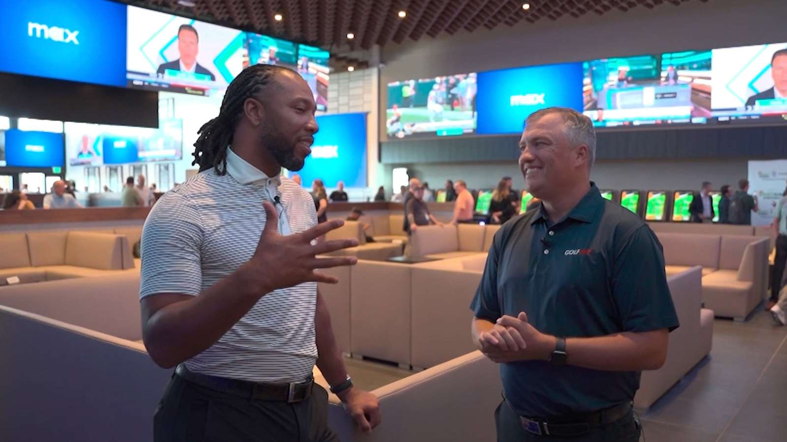 Larry Fitzgerald makes first bet at grand opening of DraftKings Sportsbook at TPC Scottsdale
