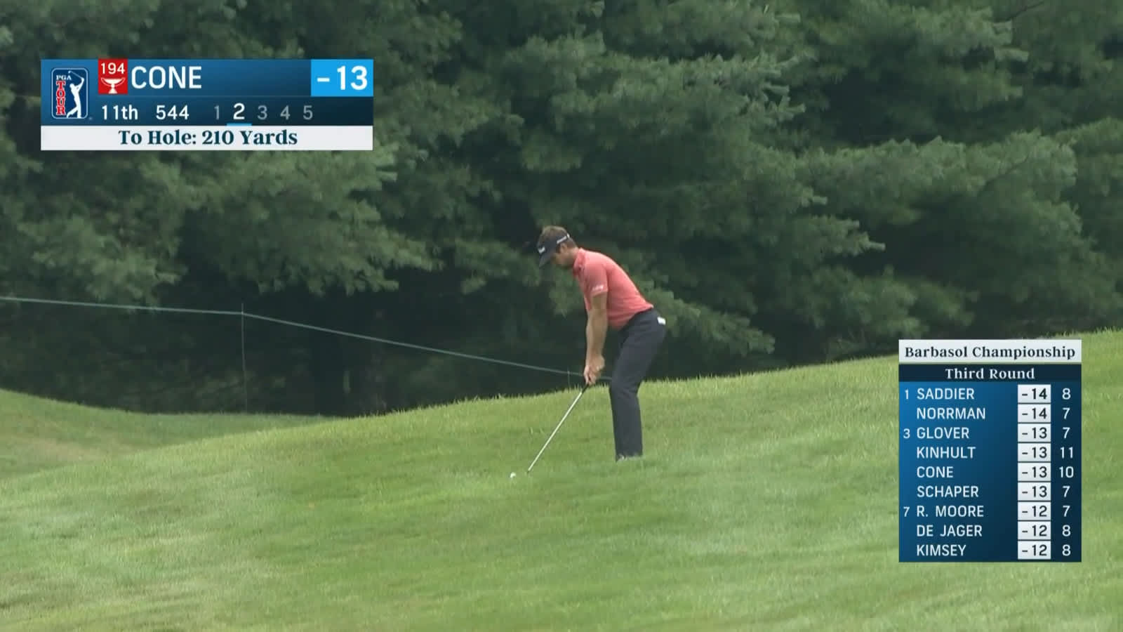 Trevor Cone's second leads to birdie at Barbasol
