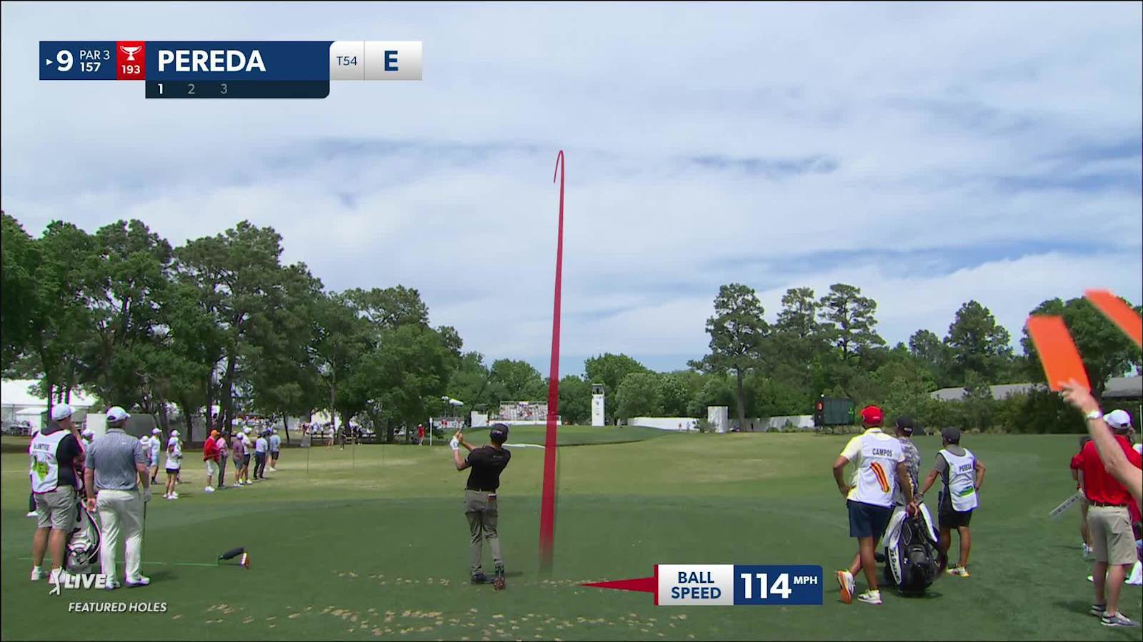 Raul Pereda sticks green to set up birdie at Houston Open