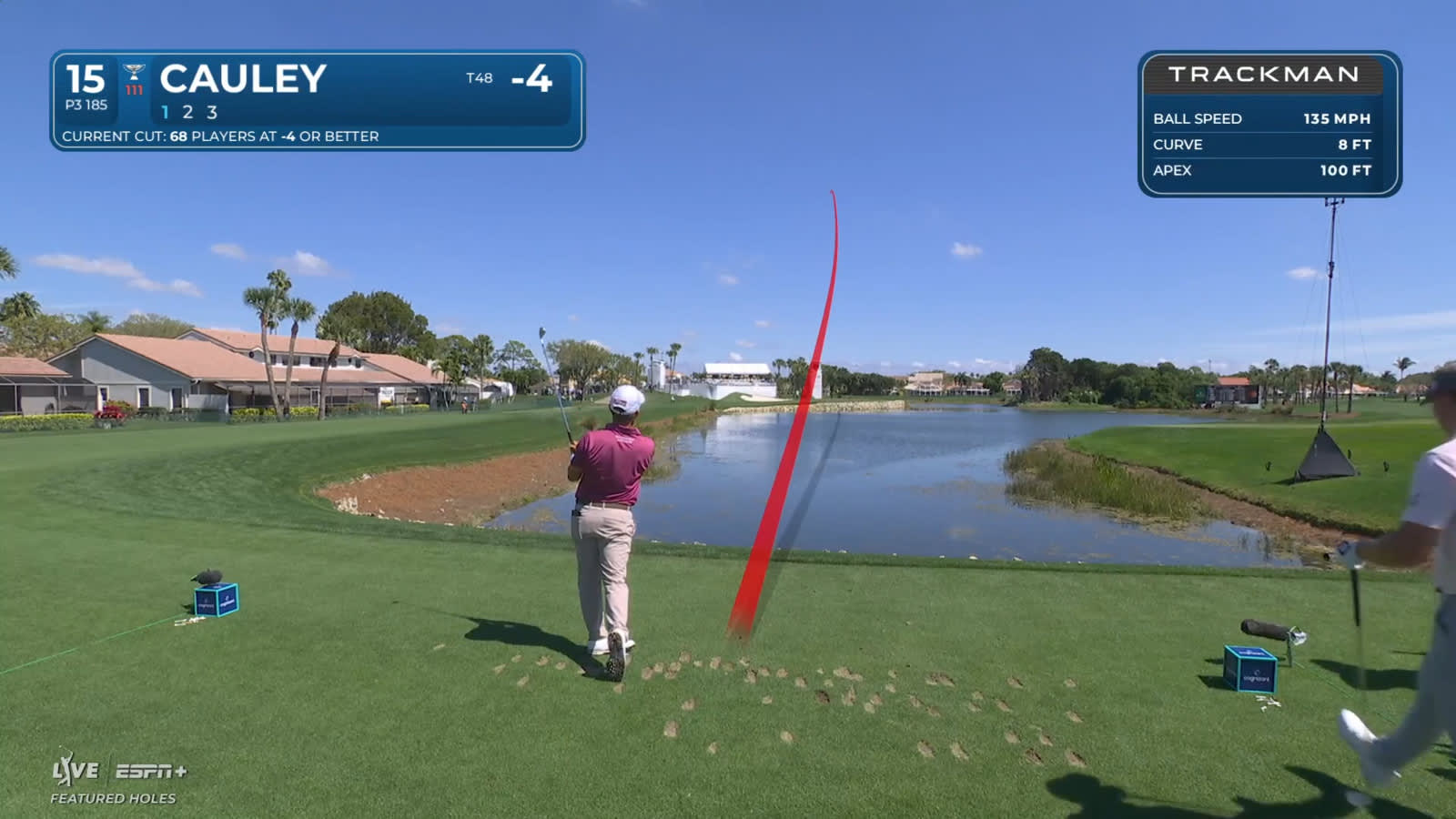 Bud Cauley sends tee shot to 7 feet leading to birdie at Cognizant Classic