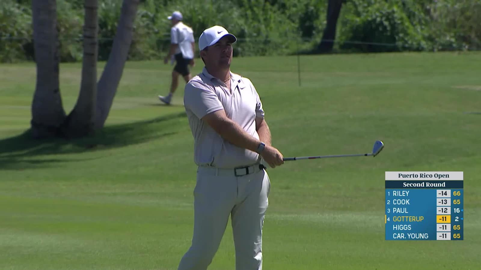 Chris Gotterup's approach sets up birdie at Puerto Rico