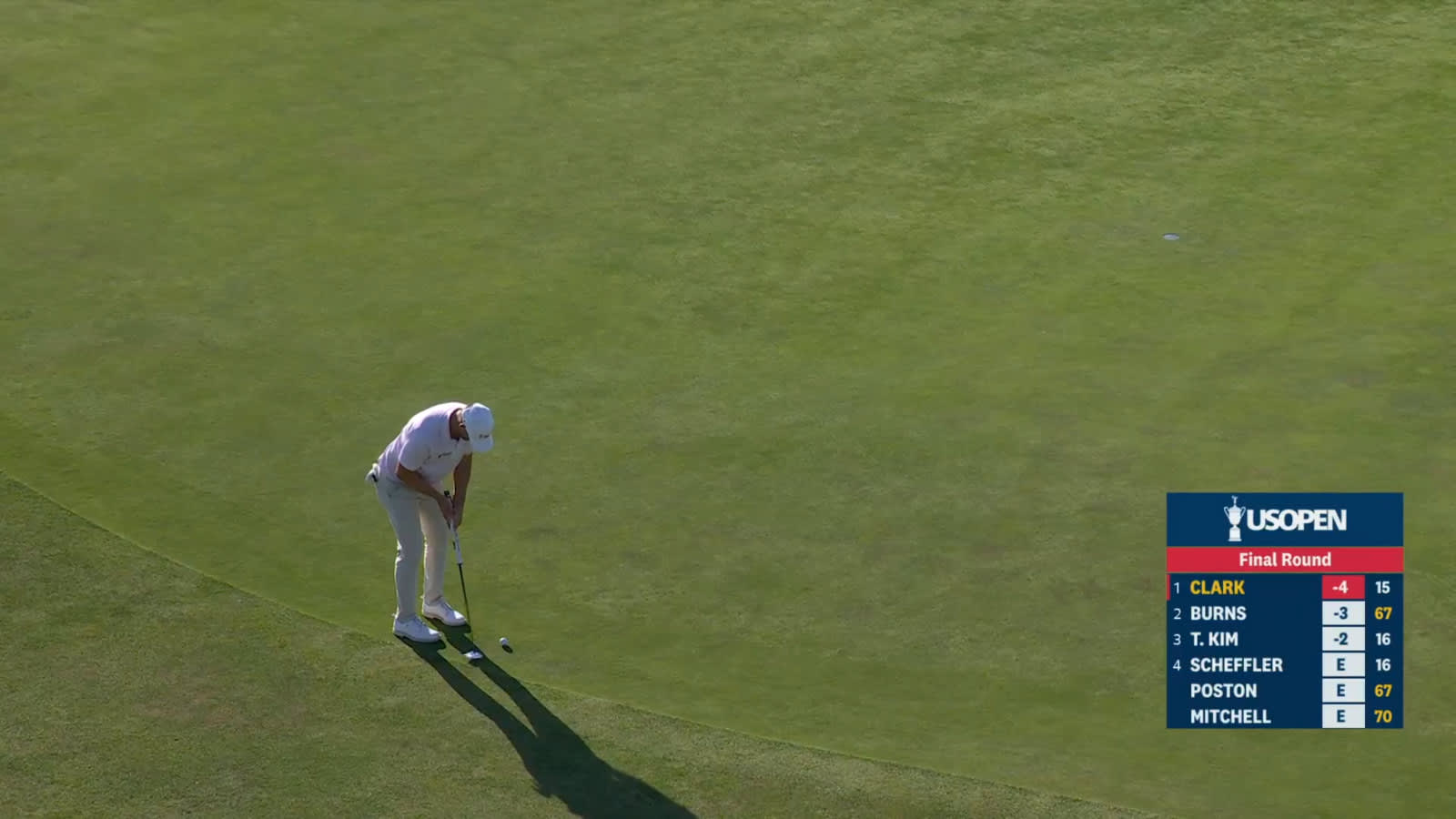 Wyndham Clark makes clutch up-and-down birdie in final round of U.S. Open