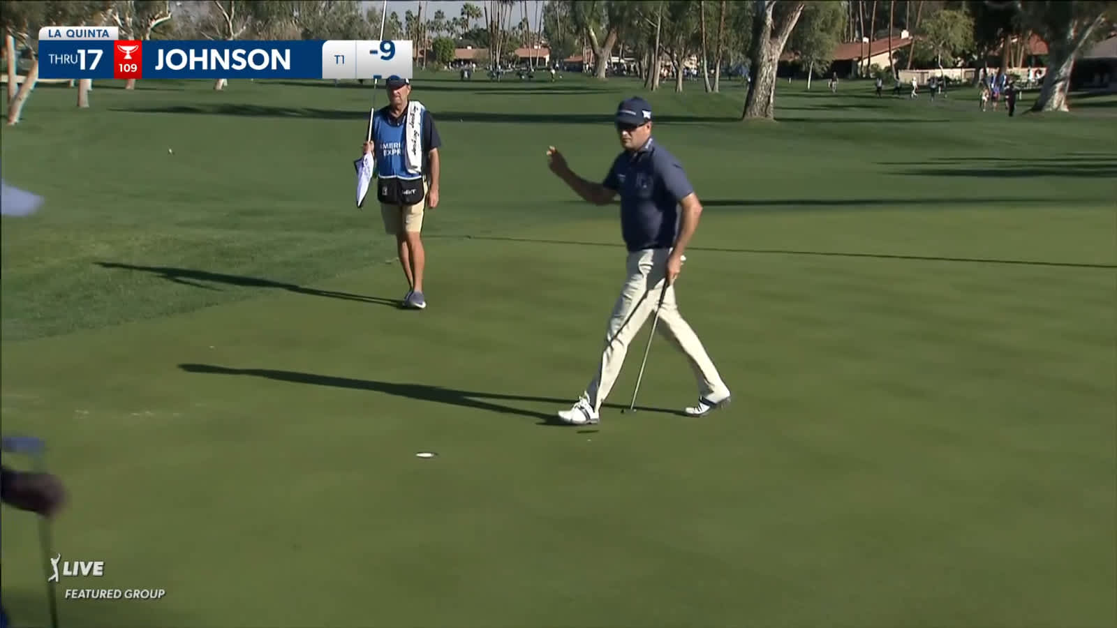 Zach Johnson takes the solo lead with birdie on No. 17 at The American Express