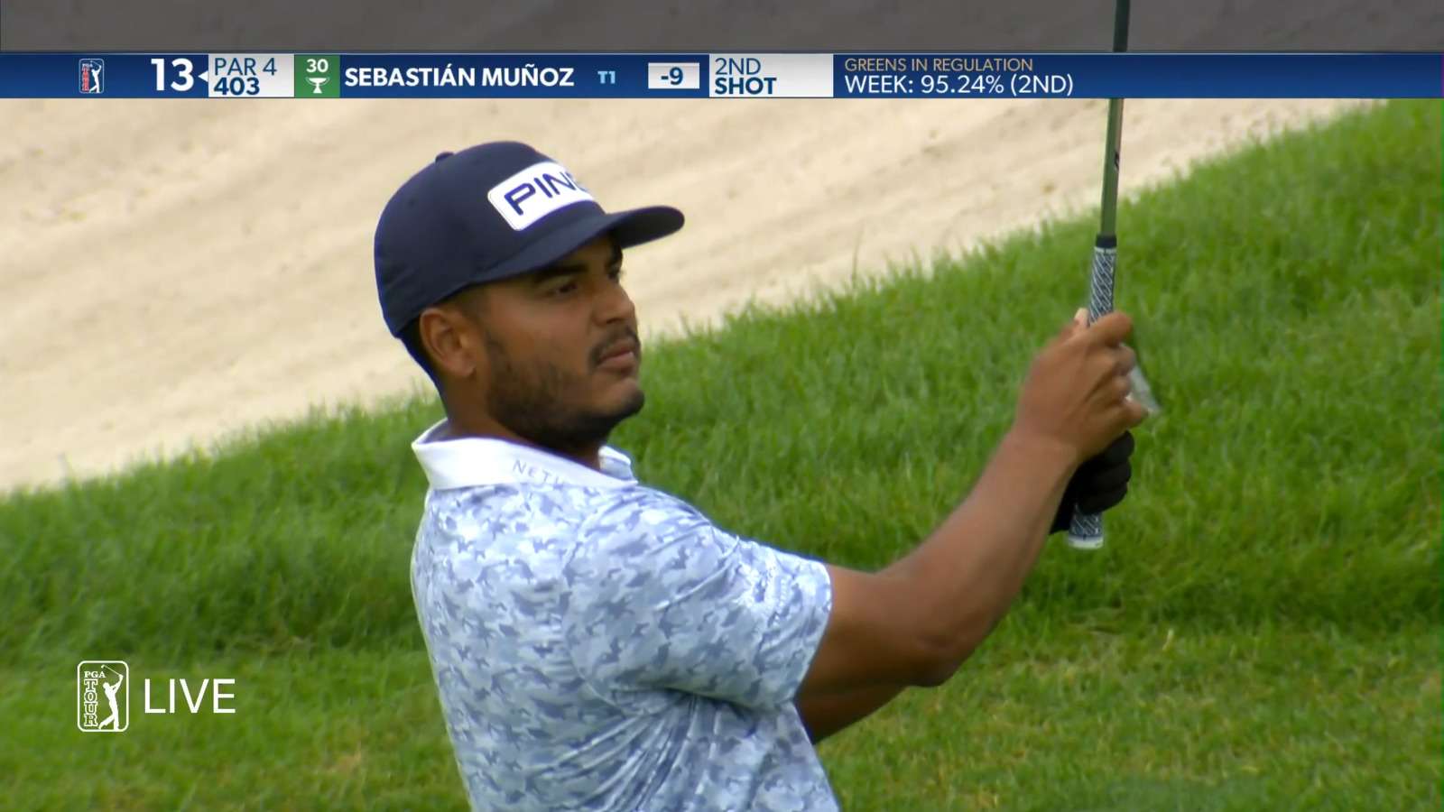 Sebastián Muñoz makes it look easy on No. 13 at John Deere