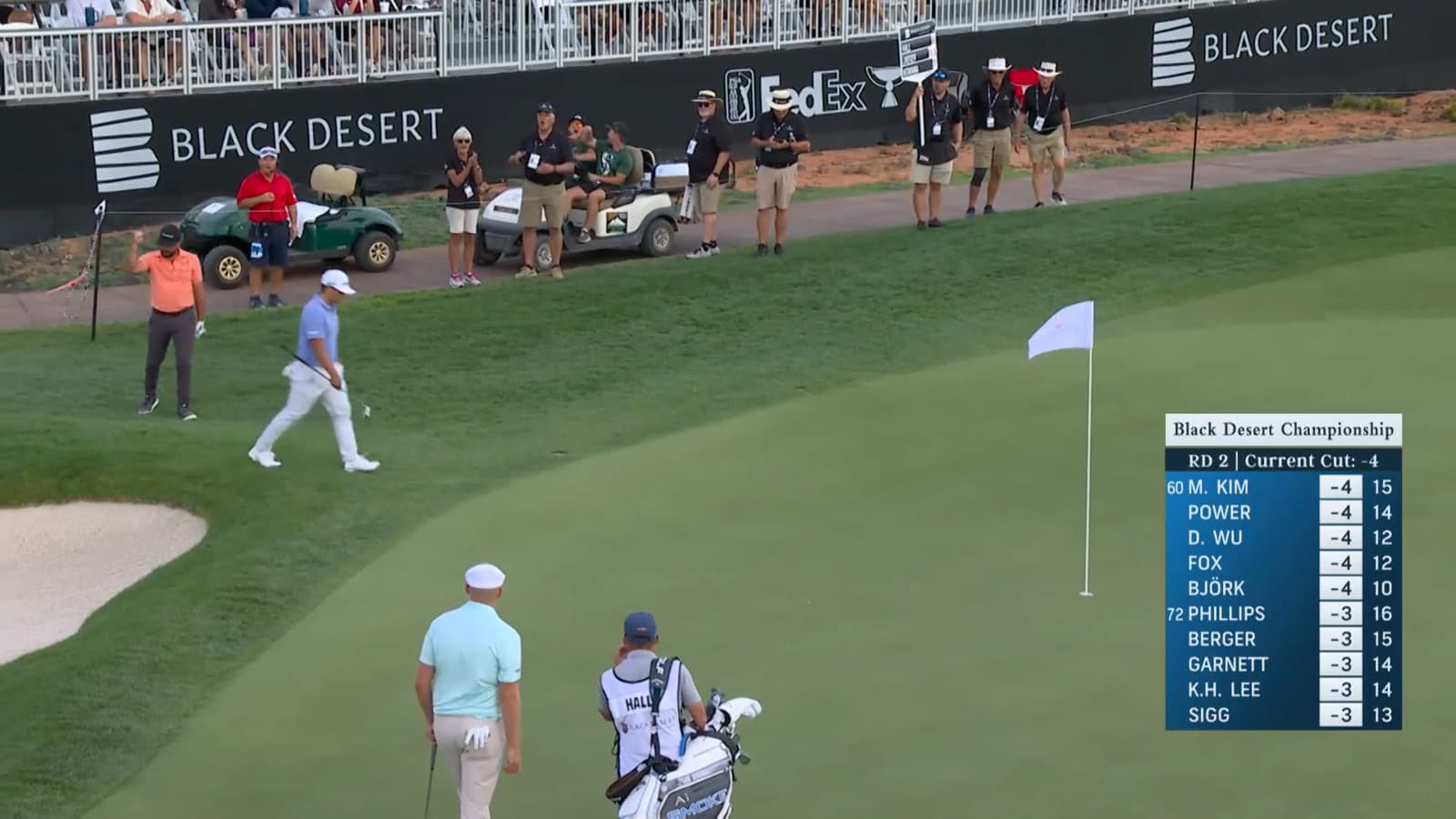 Stephan Jaeger chips in for birdie at Black Desert