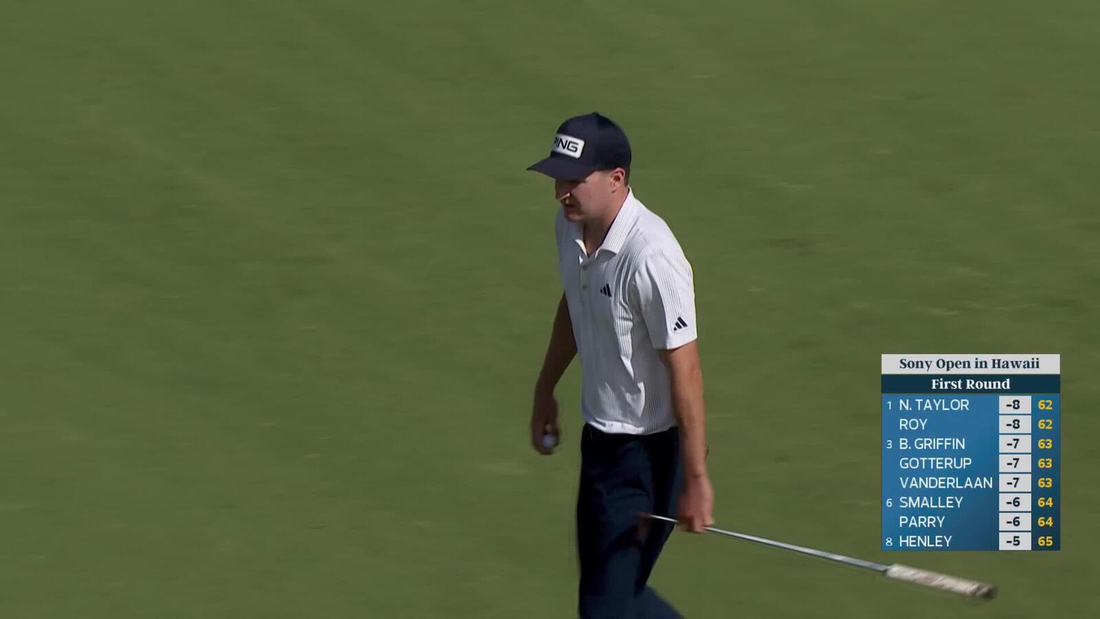 Matt McCarty sinks 27-foot birdie putt on No. 17 at Sony Open