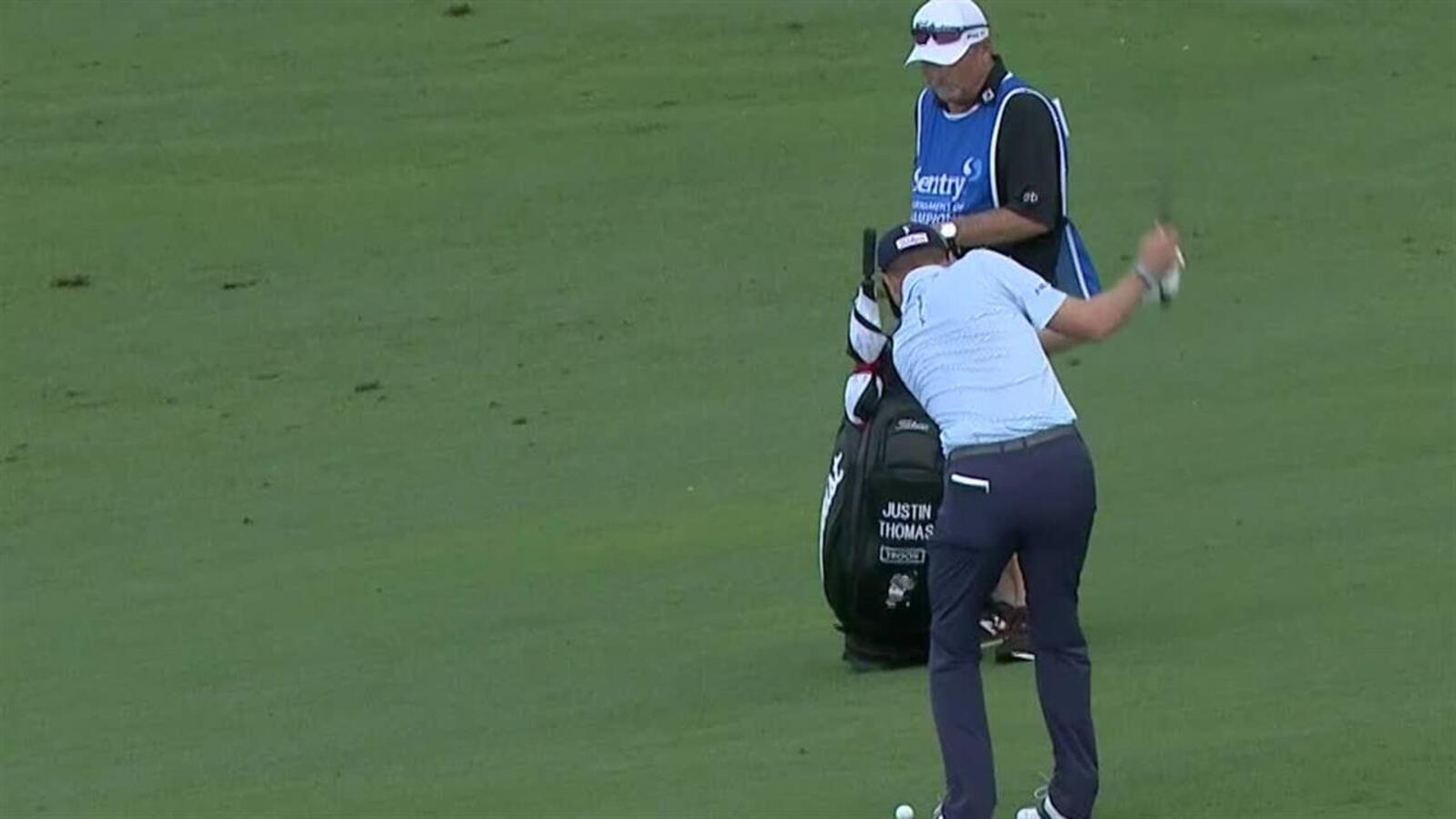 Justin Thomas sticks approach to set up birdie at Sentry