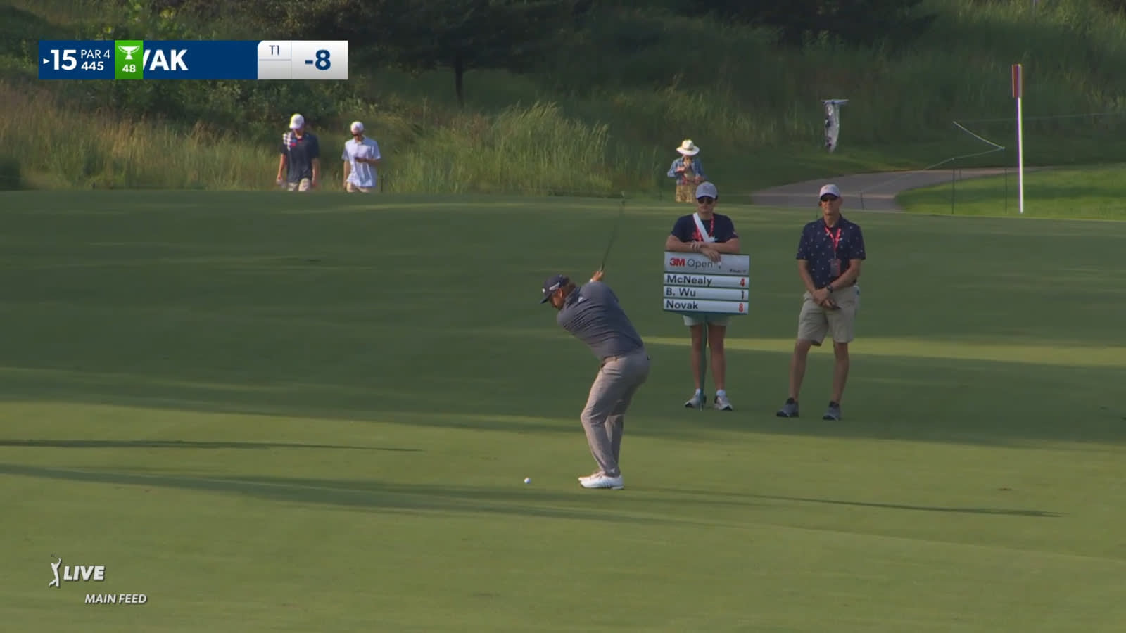 Andrew Novak rolls in birdie putt at 3M Open