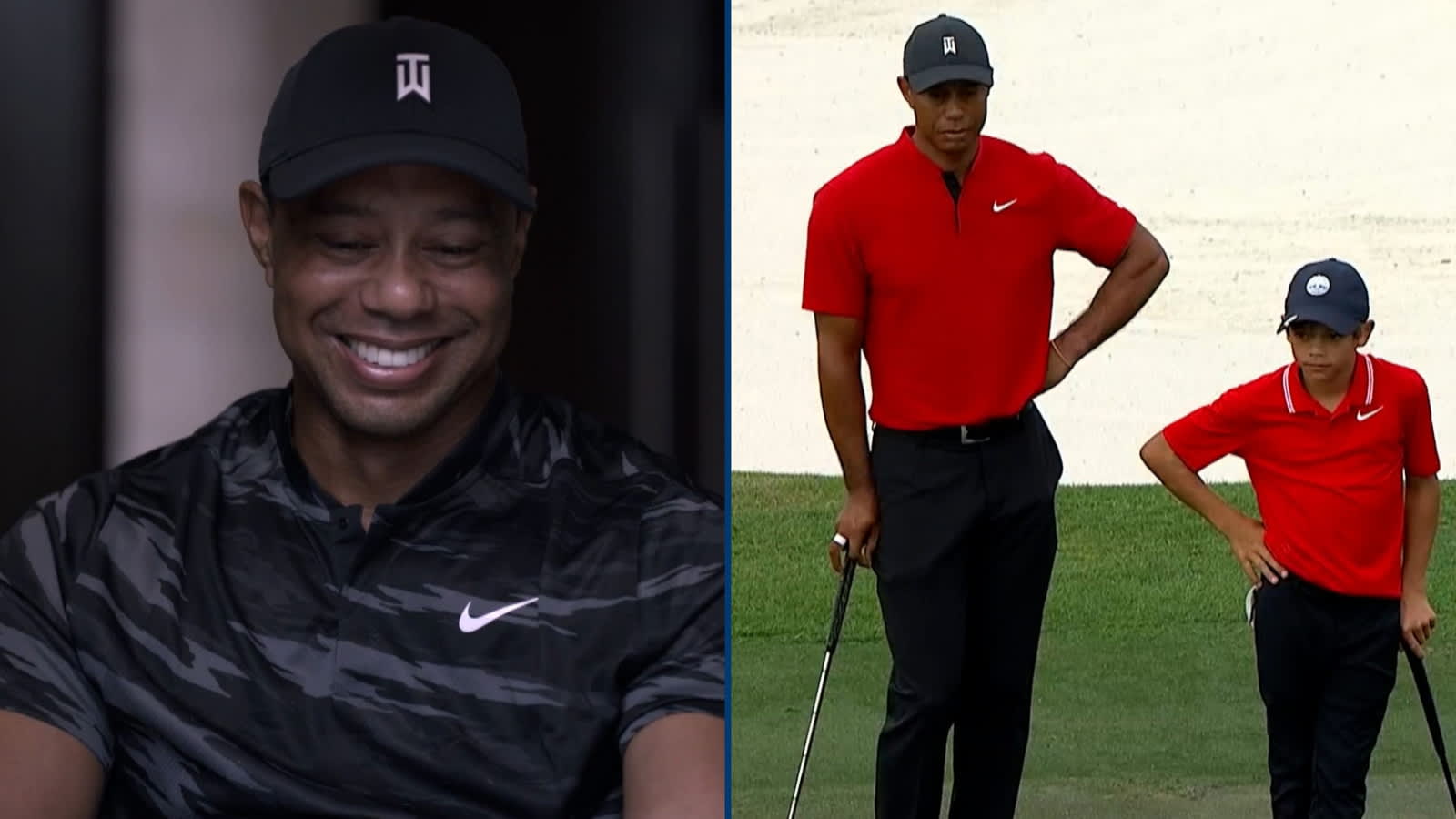 Tiger Woods reacts to 'Copy Cat' mannerisms video