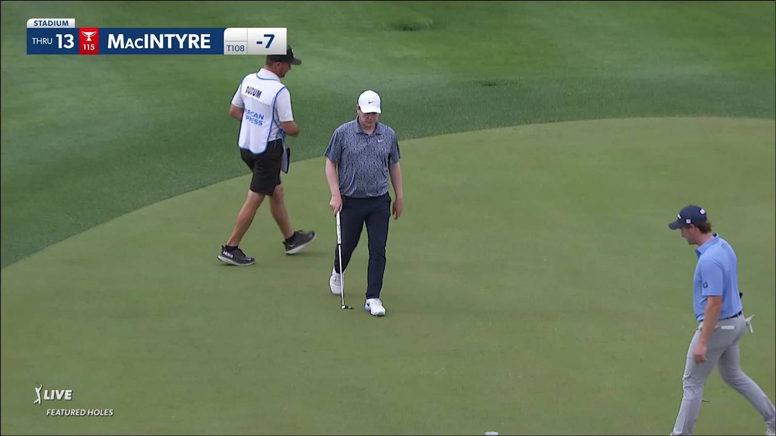 Robert MacIntyre's 31-foot birdie putt from off the green at The American Express