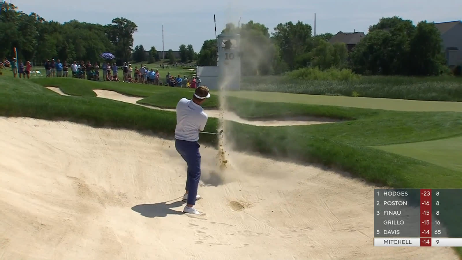 Keith Mitchell's excellent bunker shot sets up birdie at 3M Open