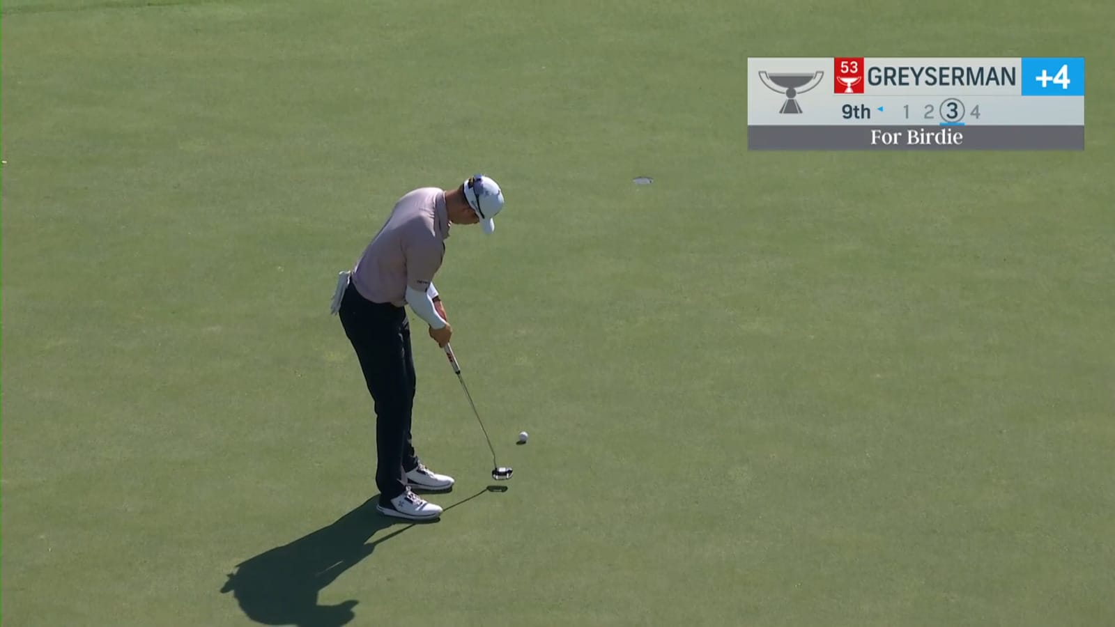 Max Greyserman makes 15-footer for birdie at FedEx St. Jude