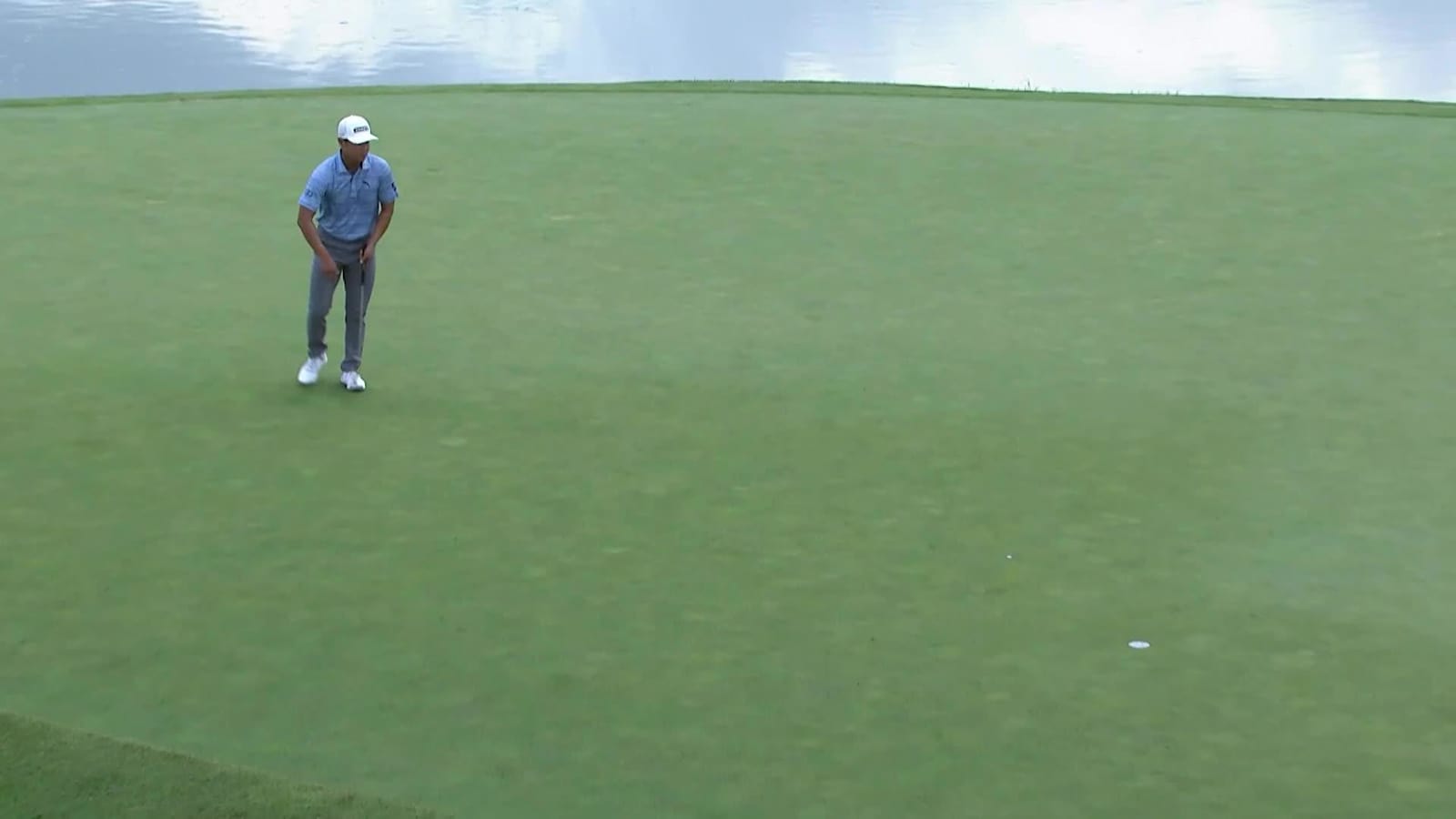 Justin Suh sinks a 22-foot birdie putt at ISCO Championship